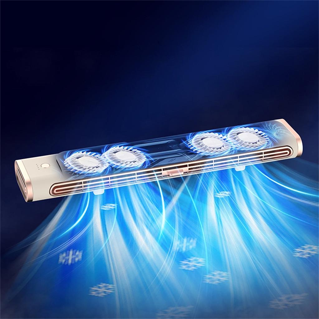 Ventilador de torre silencioso, condicionador de cabeça remoto automático portátil, condicionador pessoal USB de alta eficiência e economia de energia