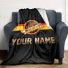 Name Custom Vancouver Canucks Logos Print Flannel Blanket High Quality Warm Comfortable Cover for All Seasons Perfect for Gifts Home Decor
