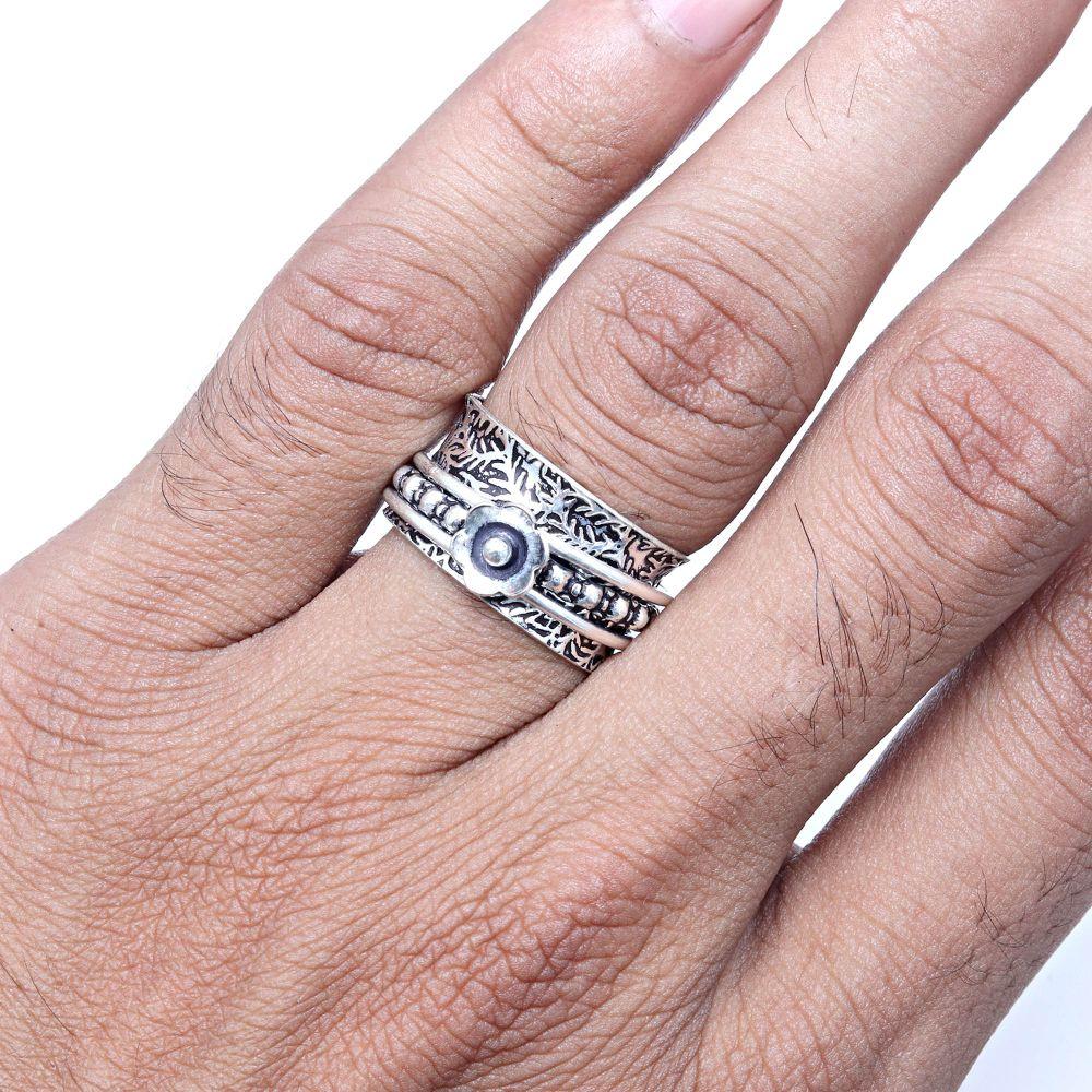 No Stone Gemstone Handmade Silver Jewelry "8.5"