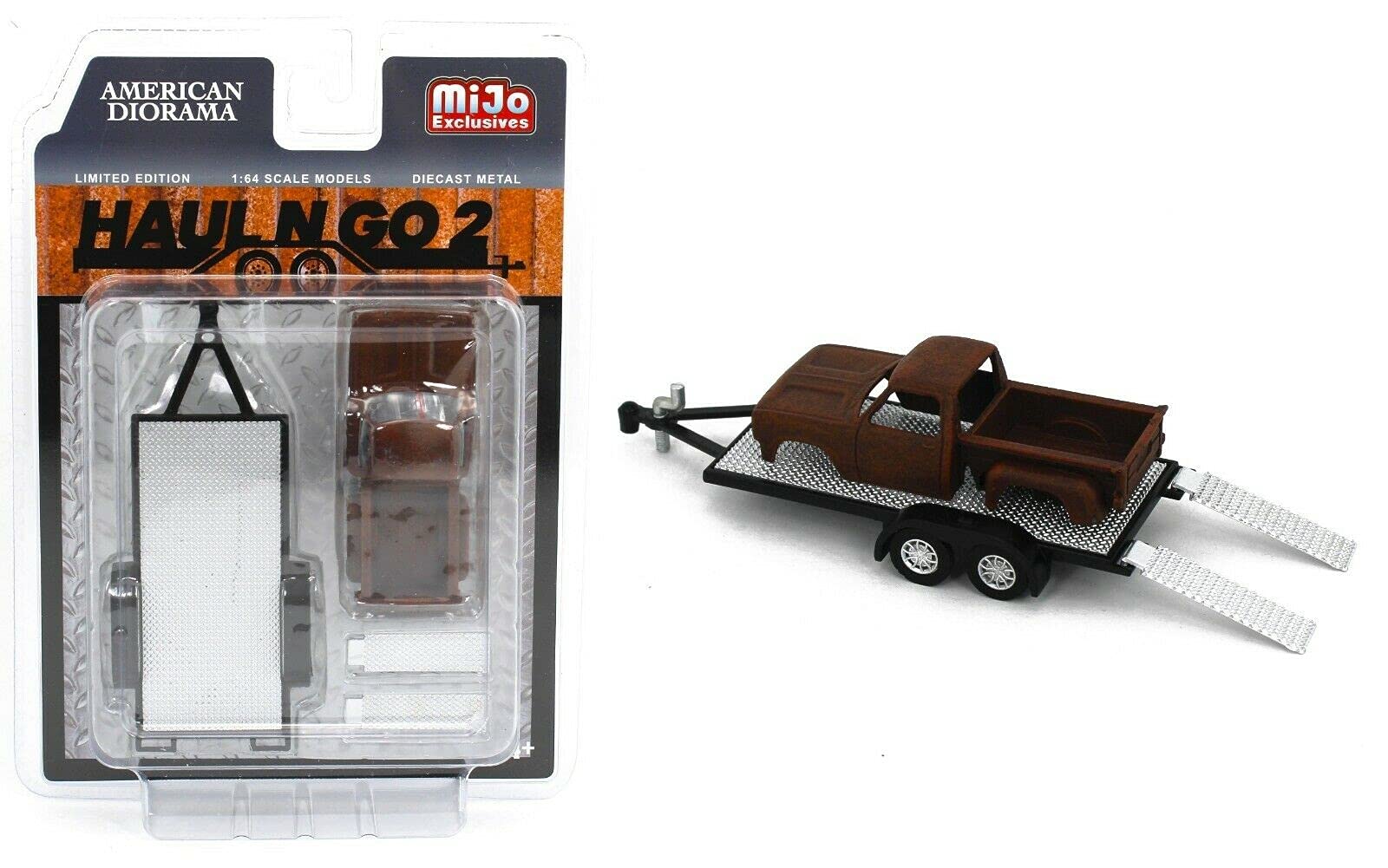 

Американская диорама Масштабная фигурка Набор прицепа Haul N Go 2 1/64 (Mijo Эксклюзив) AD-38378MJ [Б/У]