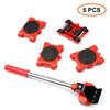 New Heavy Duty Furniture Lifter Transport Tool Furniture Mover Set 4 Move Roller 1 Wheel Bar for Lifting Moving Furniture Helper