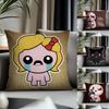 Hot Tthe Binding of Isaacable Cushion Cover Antidustmite Pillowcase Invisible Zipper Silky Short Plush Sofa Cushion Cover