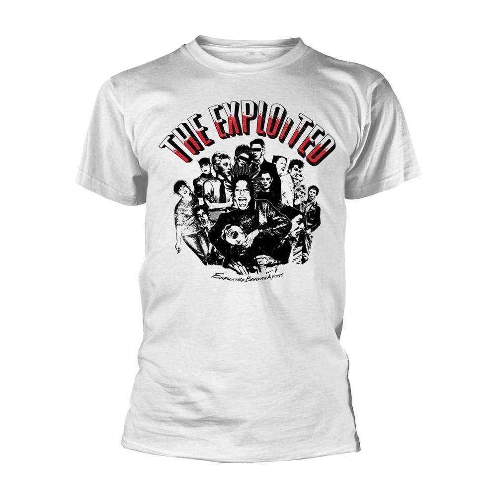 Men s Exploited Barmy Army (white) T-shirt X-Large White S