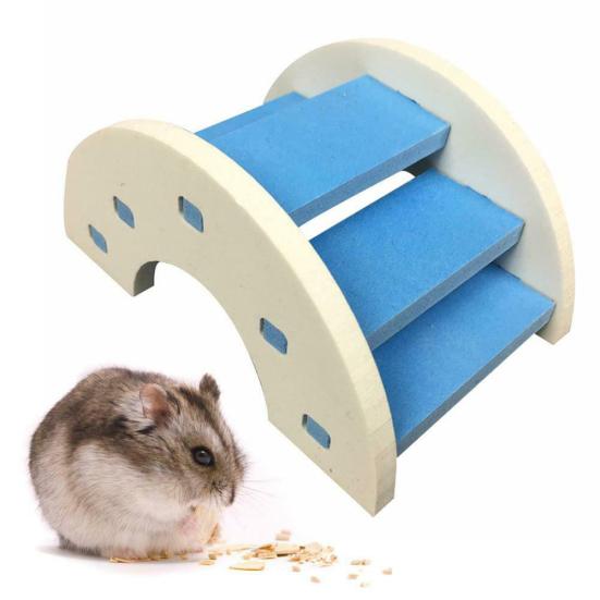 Hamster Rat PVC Animal Small Cute Pet Mouse Funny Playing Toy Ladder Bridge
