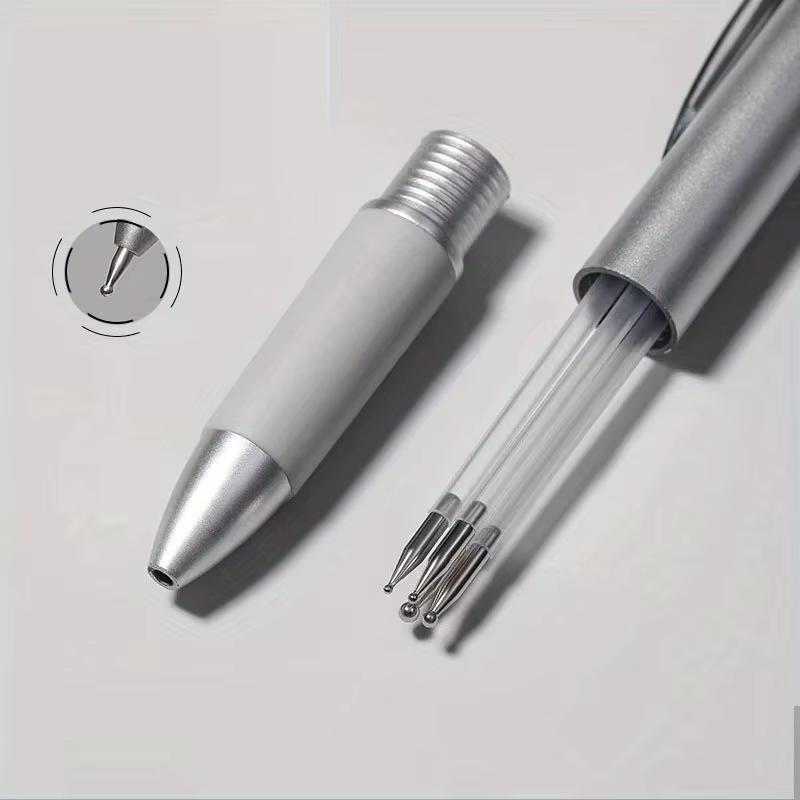 5 In 1 Nail Dotting Pen Nail Art Tools in Ballpoint Pen Design Nail Art Tip Dot Paint Manicure Kit for Dot Drawing Home Salon
