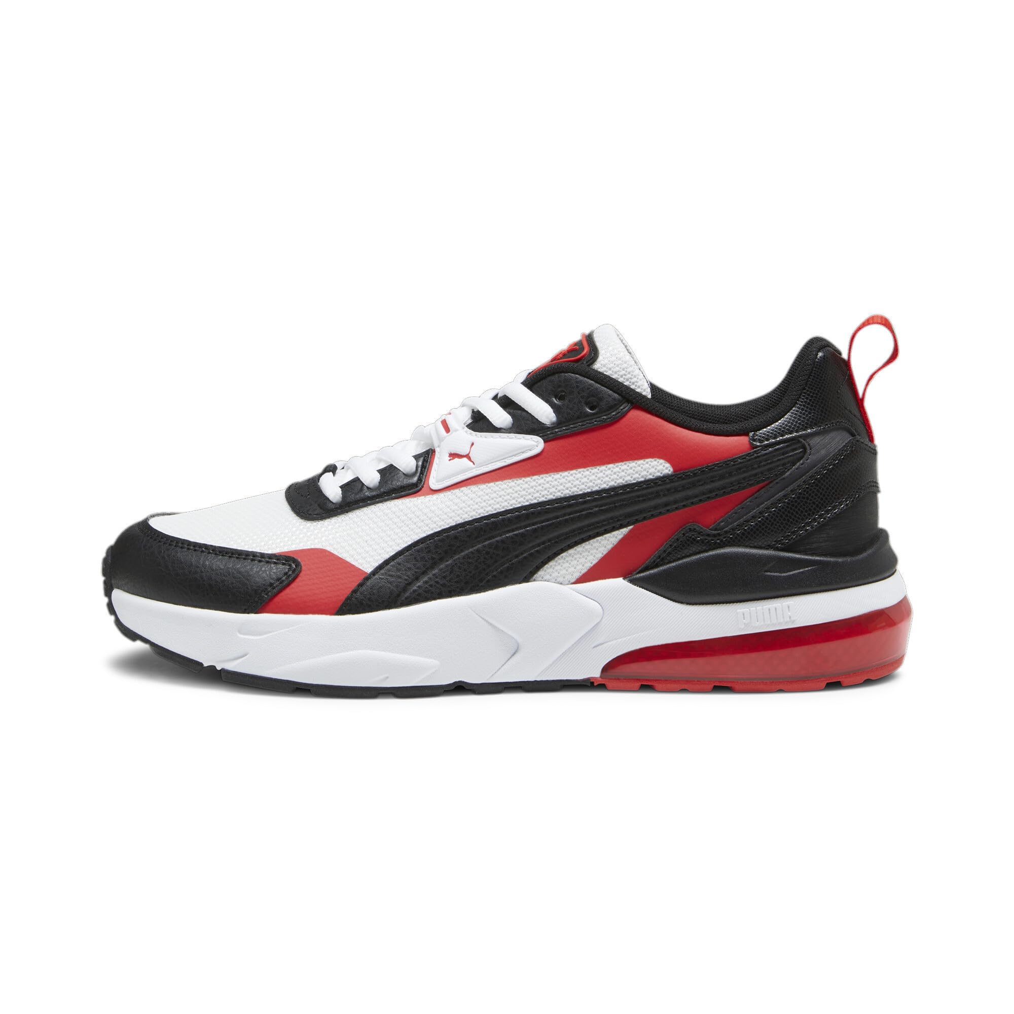 PUMA VIS2K Back to Heritage Size White and Red Men s Sneakers, 27.5,