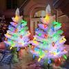 Solar LED Christmas Tree Lights for Outdoor Lawn and Courtyard Decoration