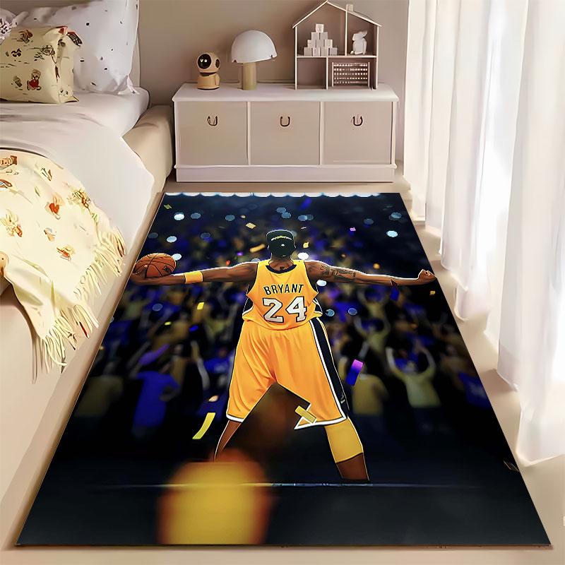 Basketball Player Yellow Jersey suitable as a non-slip mat for the living room or bedroom sofa
