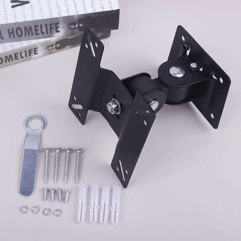 1Set 14-24/27Inch Tv Mounts Lcd Led Monitor Wall Mount Bracket Fixed Flat Panel Tv Frame Support 180 Degrees Tilt Angle W/Screw