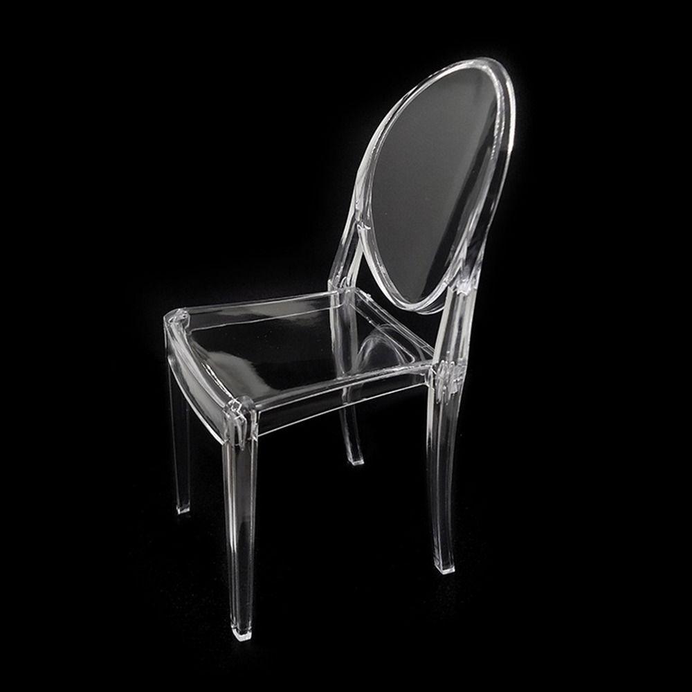 Plastic Miniature Furniture Multicolor Mini Backrest Chair Gift Dollhouse Leisure Chair  Doll House