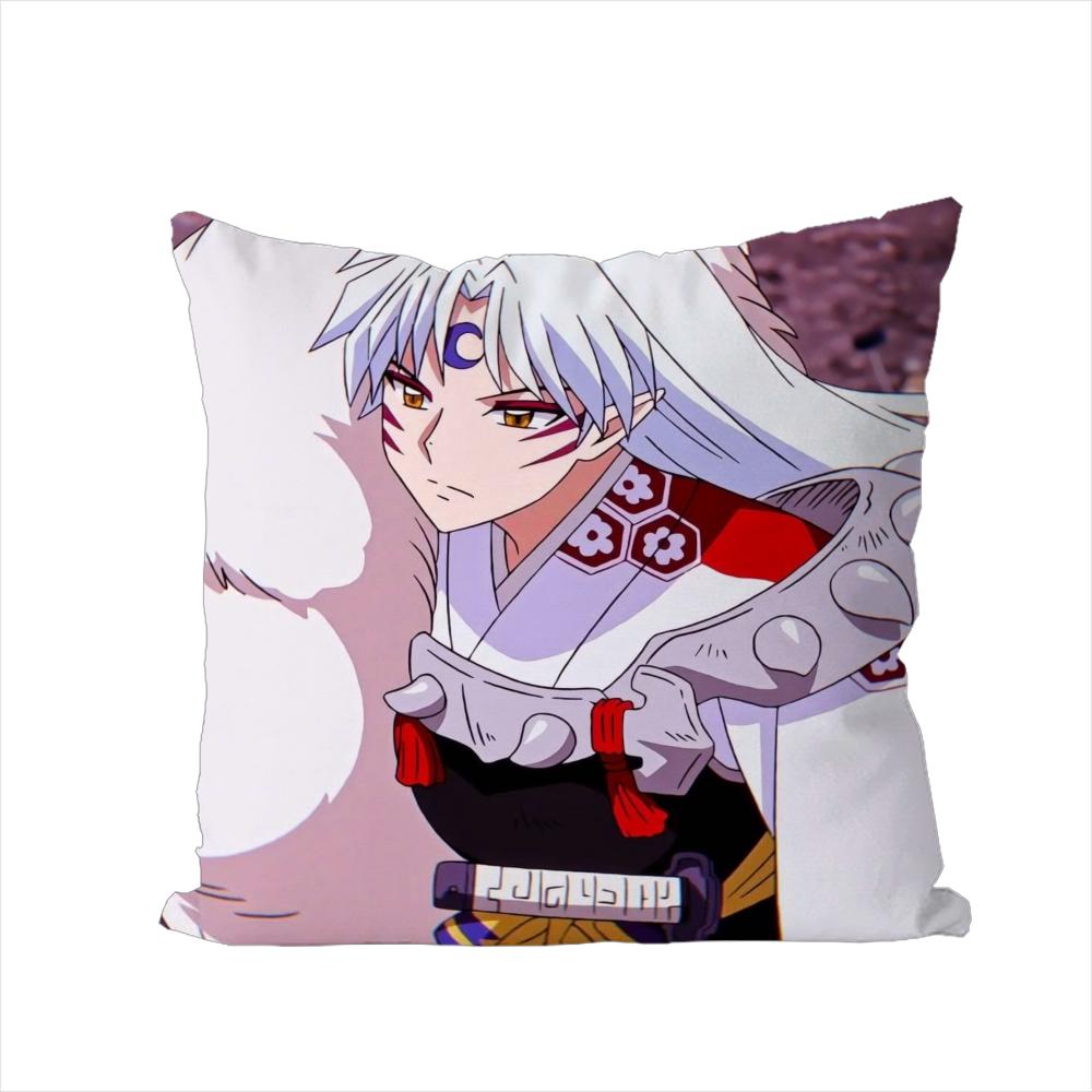 

Inuyasha Pillow Case For Car Sofa Decorative Home Doublesided Print Plush Square Throw Pillow Cushion Cover 30x30cm