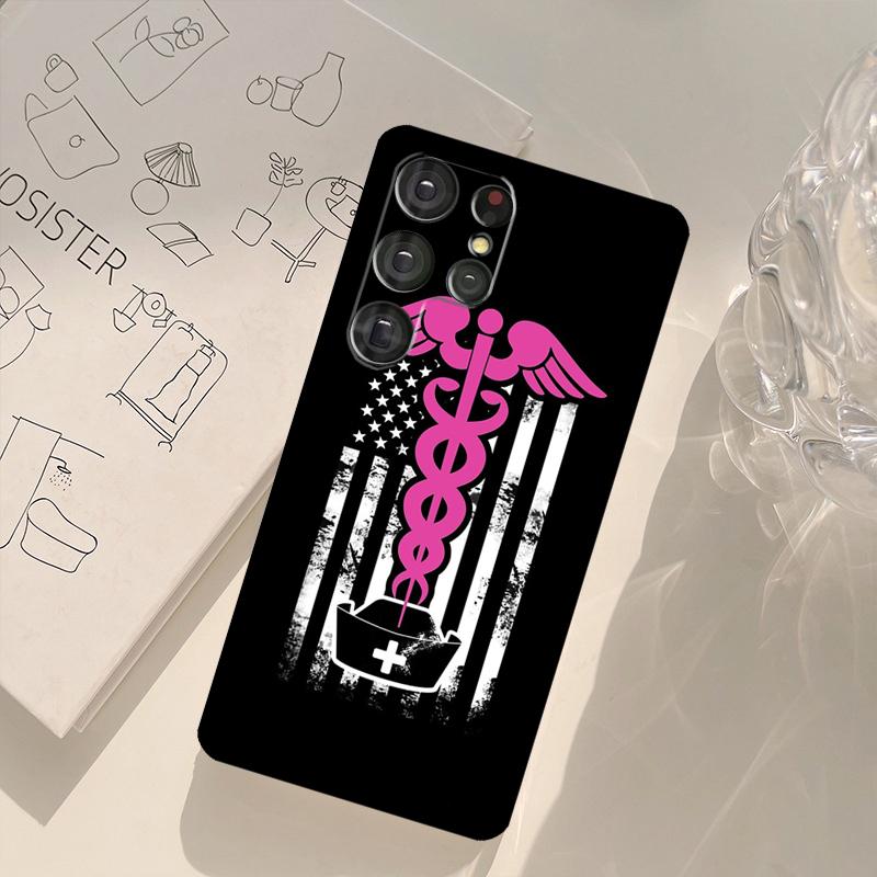 Medizin Doktor Krankenschwester Handyhülle Für Samsung Galaxy S25 S26 Ultra S20 S21 S22 S23 S24 Plus S10 S25 FE Rückseite