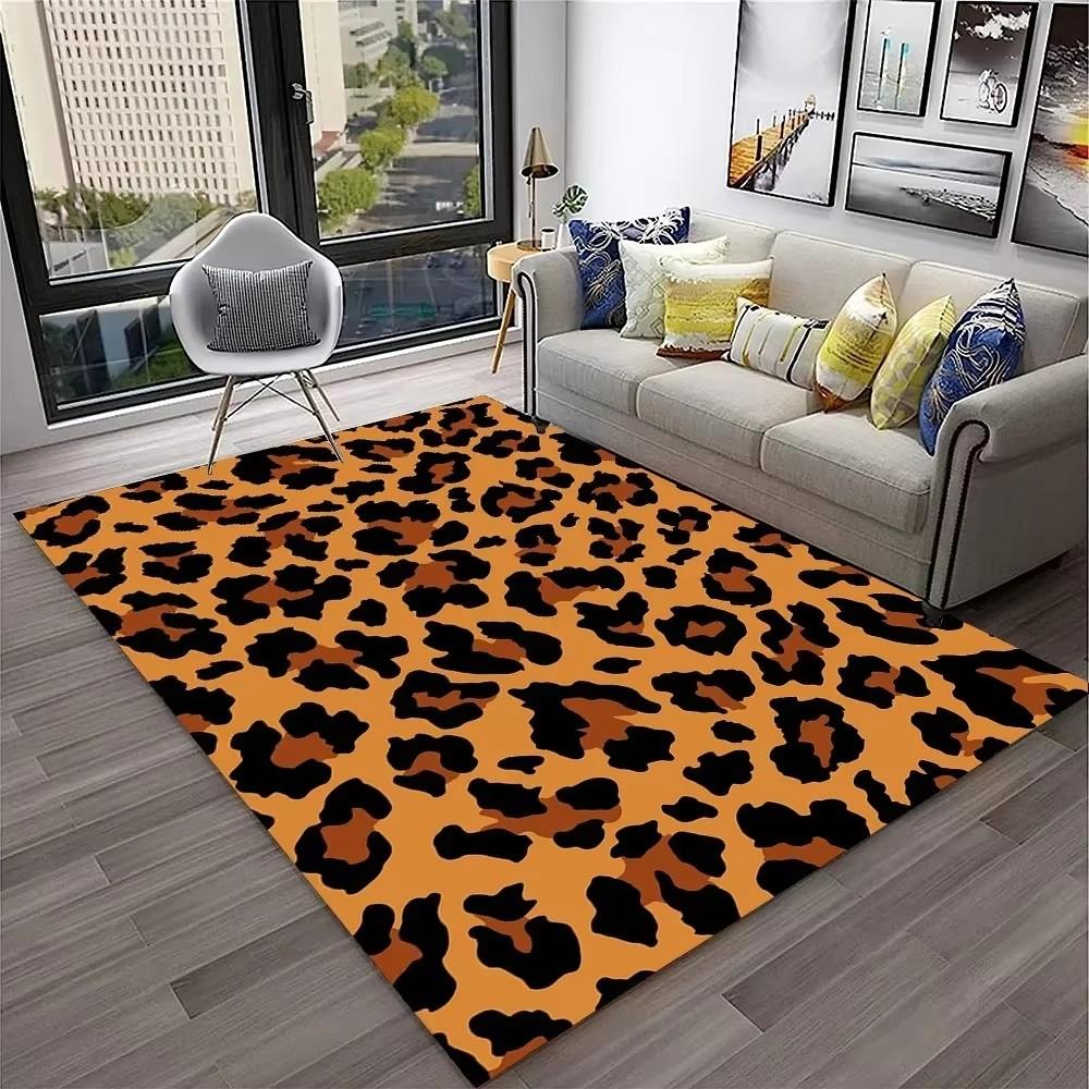 Leopard Print Carpet Rugs Living Room Floor Mats Bedroom Decor Carpets for Bed Room Carpets for Living Room Decoration Maison
