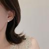 Opal Rabbit Crystal Cherry Sterling Silver Needle Earrings Small Exquisite Temperament Fashion Stud Earrings Women Sweet Ear Rings