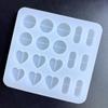 Resin Shaker Fillings Mold,Silicone for Pill Mold Epoxy Resin Mold Filler Quicksand Casting Filling Mold for Jewelry Mak