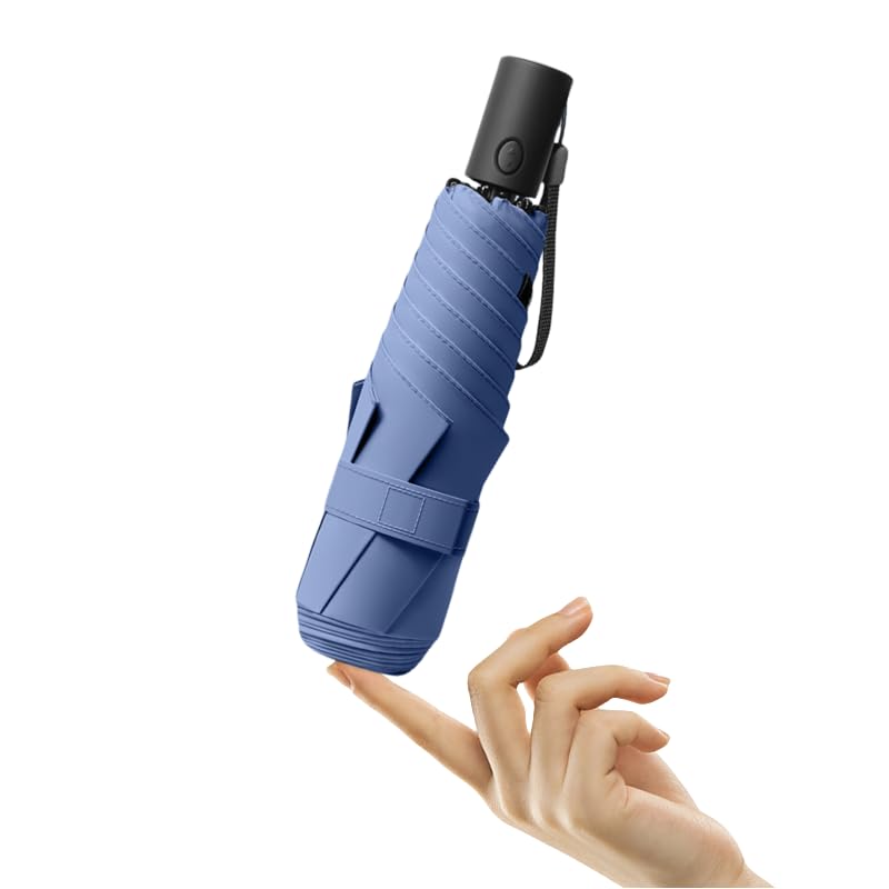 

Складная конструкция с автоматическим открытием и закрытием для предотвращения переворота и подпрыгивания 220 г 6 ребер Легкая для переноски Защита от УФ-лучей Легкая теплоизоляция Тефлон тёмно-синий