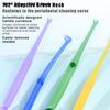 2pcs Small Head Single-Beam Soft Teeth Cleaning Toothbrush With Suction Cup Interdental Brush Soft Hair Implant Adult Oral Care