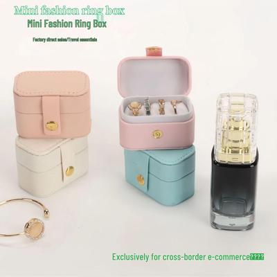 Portable Mini Jewelry Box for Studs, Earrings, and Rings