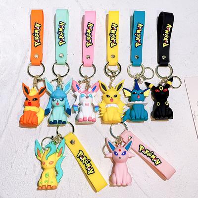 40 Styles Vente en Gros Anime Pokémon Pikachu Eveen Porte-clés Dessin Animé Mignon Charizard Porte-clés Sac à Dos Étudiant Porte-clés de Voiture Jouets Cadeaux
