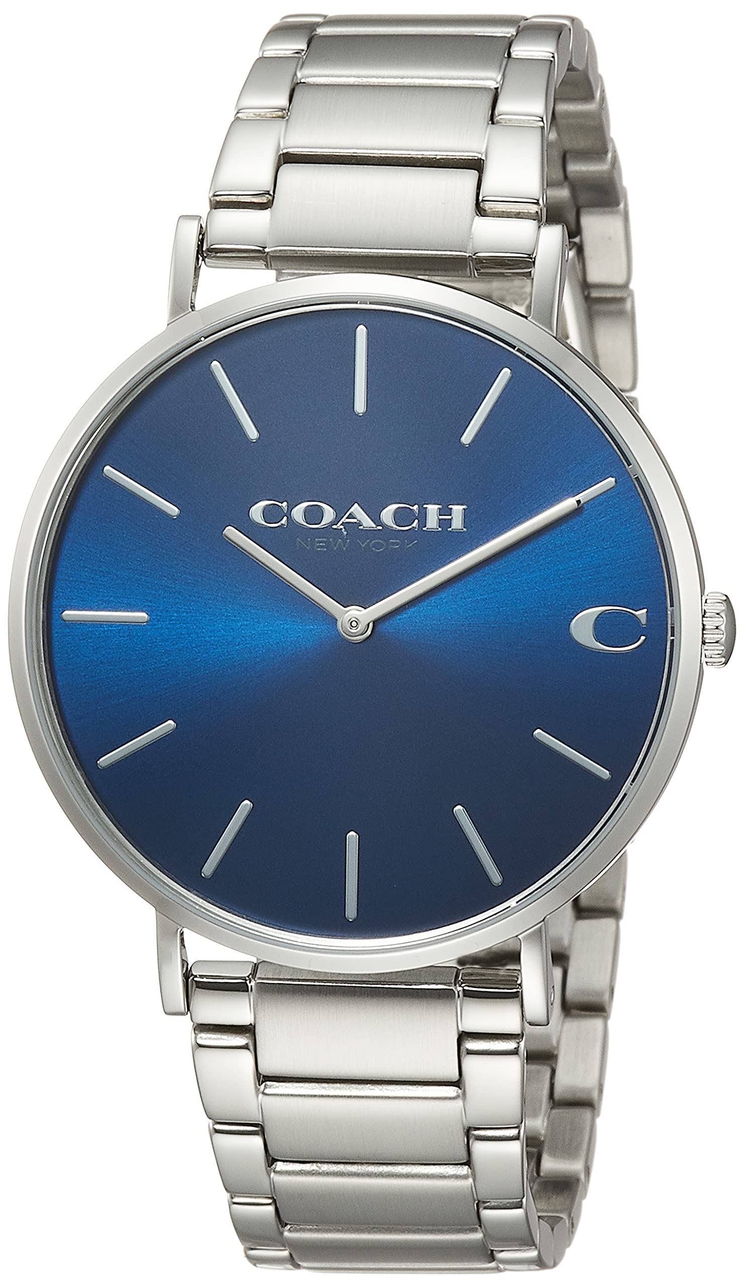 

COACH CHARLES 14602429 Silver Watch Men s [Used]