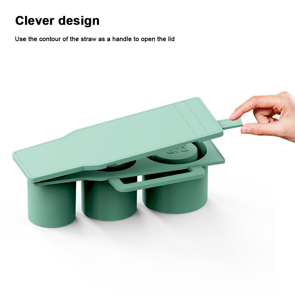 Ice Cube Tray for 20-40oz Tumbler Cup with Lid Easy Fill and Release Ice Maker for Chilling Whiskey Cocktails Drinks Coffee