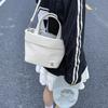 Summer new fashion bucket bag lightweight large-capacity handbag bag simple solid color large-capacity messenger bag