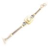 Les Trésors De Lily [D5933] - Silver Bracelet 'Sapa' Mother-of-Pearl / Blue Topaz