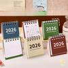 Small Desk Calendar 2026 Standing Flip Weekly Calendar Creative Coil Calendar Planner For Daily Schedule Planning