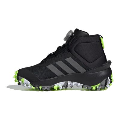 Fortatrail Bequeme Vielseitige Rutschfeste Langlebige Mid-Top Kinder Laufschuhe Kinder Laufschuhe Schwarz IF9259