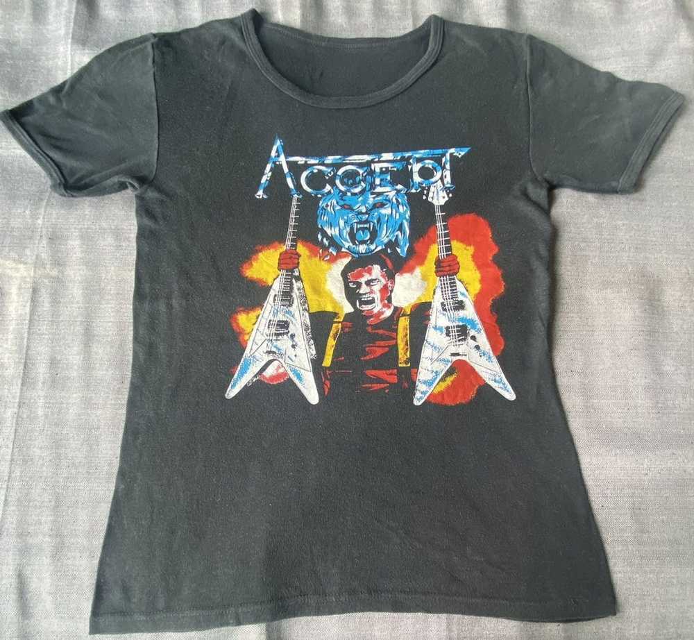 ACCEPT 80s Shirt Short Sleeve Black All Size Shirt QQ1482 Unisex T-Shirt L