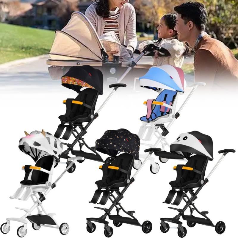 Innovative Compact Baby Stroller With Easy Folding Mechanism And Multi-functional Seat Options