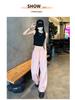 Women's Quick-Dry Multi-Pocket Hiking Joggers, Windproof Wide-Leg Sports Pants