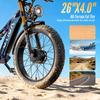 OTIDA S26 3000W 80 km/h dual-motor electric bike, 52V 20Ah, 26-inch wide tyres, electric mountain bike, electric bike for adults
