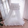 Cute Soft Mesh Pet Tent Washable Dog Mosquito Net Princess Style Teddy House for Small Breeds All-Season Cozy Shelter for Puppie