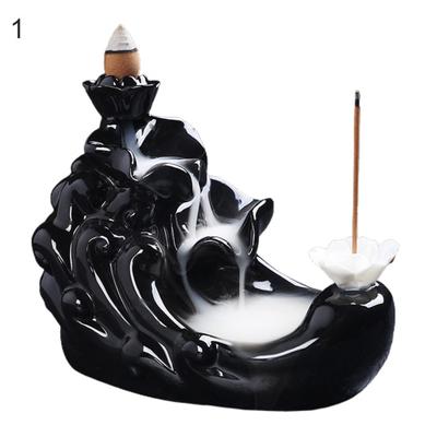 Utensils Lotus Incense Burner Resin Crafts Flowing Decoration Incense Burner