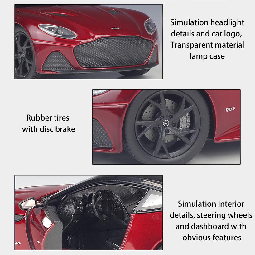 1/24 Scale WELLY Aston Martin DBS Superleggera Alloy Car Model Diecasts Metal Toy Vehicles Model Car Model High Simulation Collection Παιδικά δώρα