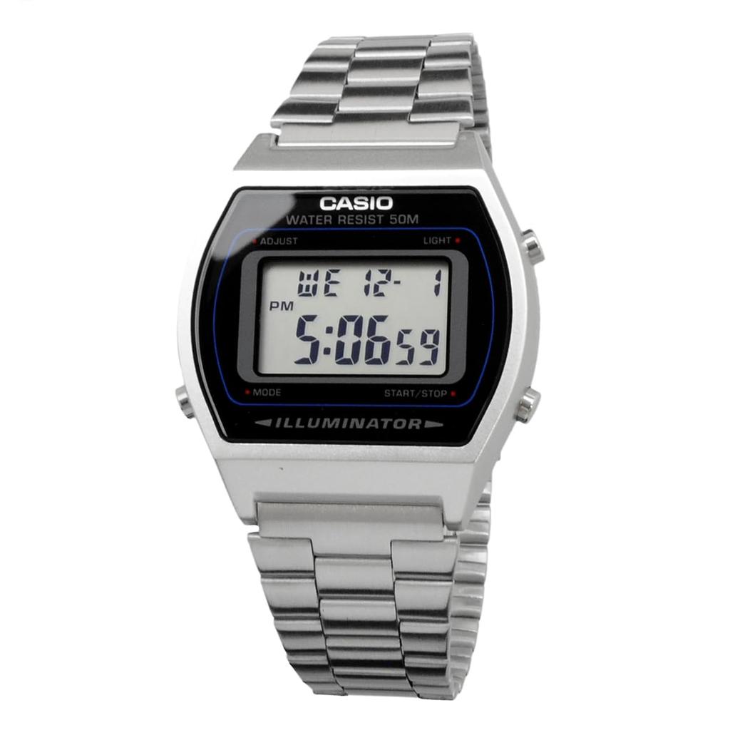 Casio Digital Vintage Overseas Model Watch, Series, B640WD-1AV, Unisex, Silver, [Used]