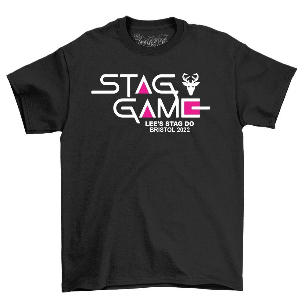 Stag Games Personalized Party T-Shirt for Men Wedding Gift Groom T Shirt