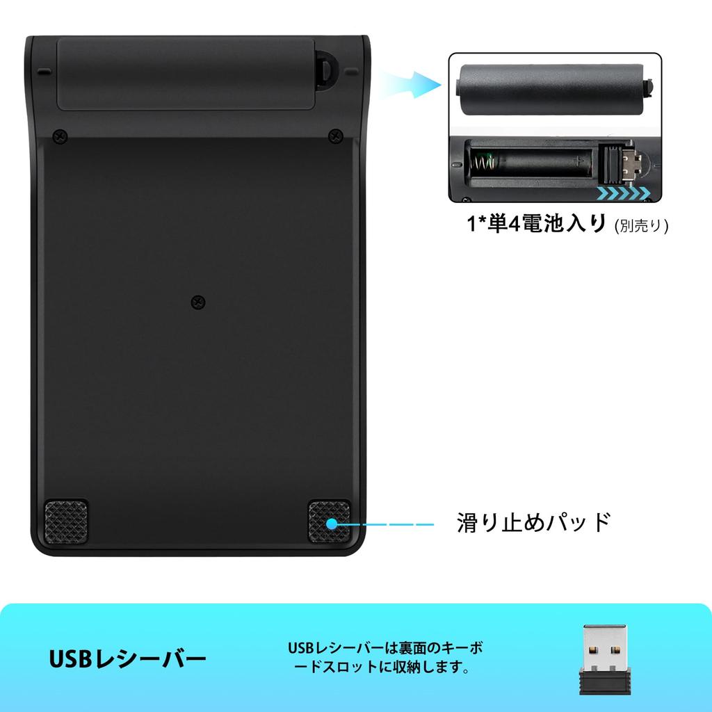 Lefon Wireless Numeric Keypad and Mouse Set, 2.4G Numeric Keyboard & Mouse Set, 18 Keys, Compact, Portable, USB Connection, Wireless Number Pad, USB