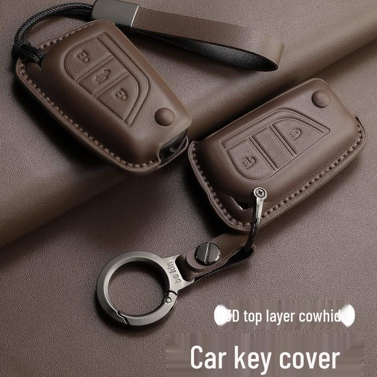 Toyota Wildlander/C-HR/Camry Alcantara Leather 3D Key Case Cover