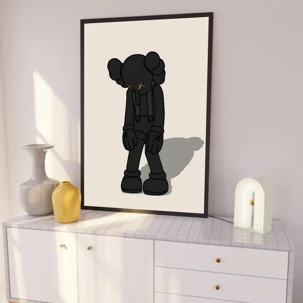 Graffiti Şiddetli Ayıcık Poster Kendinden Yapışkanlı Sanat Su Geçirmez Kağıt Sticker Kahve Evi Bar Odası Duvar Dekoru