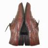 Washington/ Vintage Handmade Wingtip Business Shoes Leather Brown 24cm Braided Design(USED)
