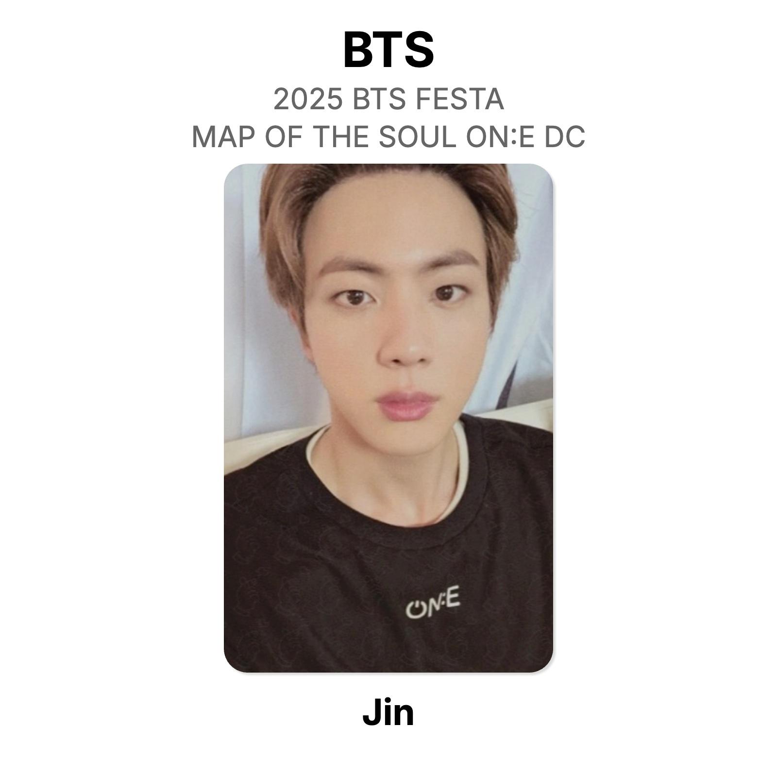 BTS 2025 BTS FESTA BTS MAP OF THE SOUL ON:Официальная фотокарточка E DC Jin