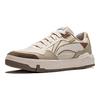 Li Ning Comuni Anni '80 Pelle Sintetica Comode Versatili Antiscivolo Resistenti all'Usura Scarpe da Ginnastica Basse Scarpe da Ginnastica da Donna Beige Marrone AGCU158-2