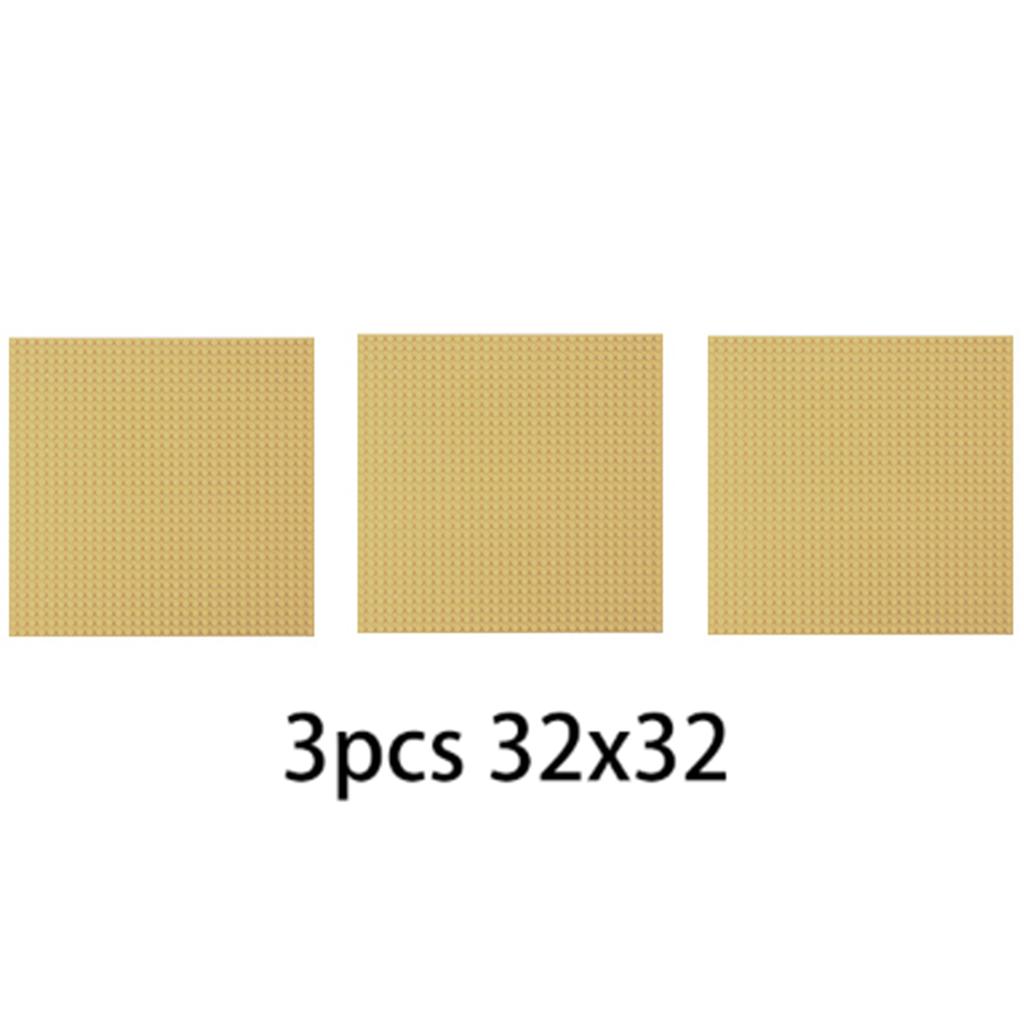 3PCS Bricks Baseplate 32x32 16x32 Dots Plastic Base Plates Compatible MOc BuildingBlock Toys 10 in Classical Multi Color 10 lN