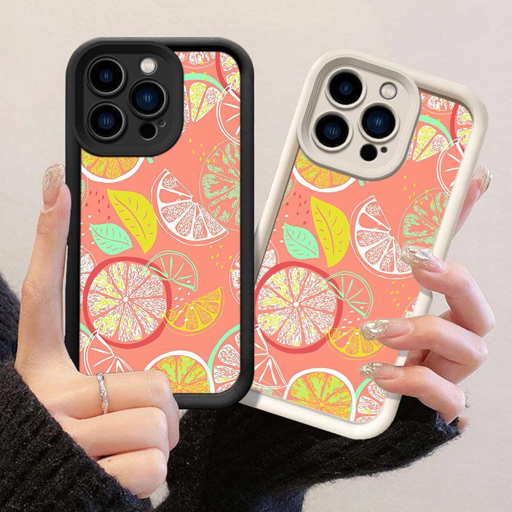 JT308 Lemon Drop Drawing for iPhone 17 16 15 14 13 Pro Max Samsung S26 S25 Ultra A17 A16 A07 A56 A13 A14 A15 Xiaomi 15T Redmi 15c Note 14 Soft Case