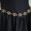 Double Women Metal Ring Waist Chain Summer Stylish Jewelry Chain Accessory