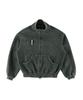 Ertr Picket Girl Patch Zip Up Jacket Black