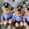 Traffic Police Bear Plush Toy Cute Doll Traffic Police Public Security Plush Toy Doll Toy Uniform