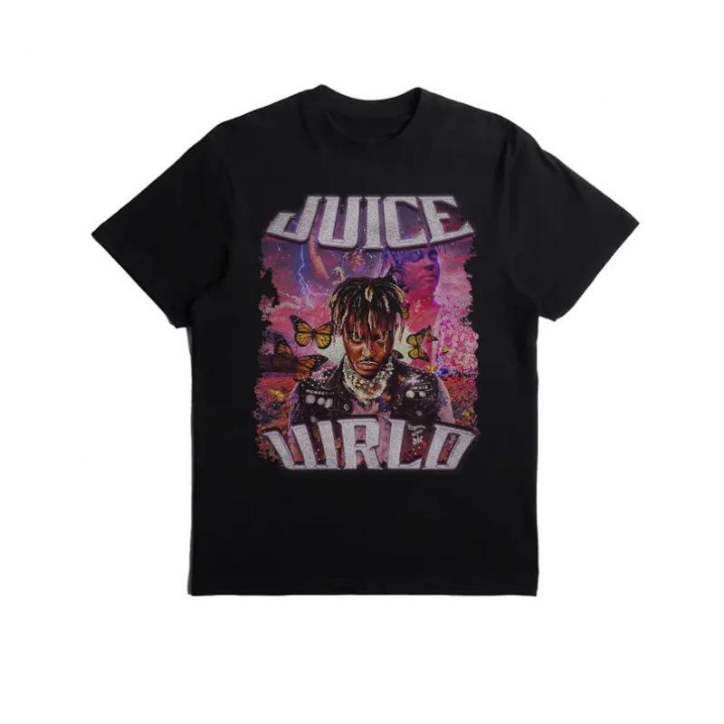 Vintage Graphic T-Shirt, Juice WRLD, Homage Tee S чёрный